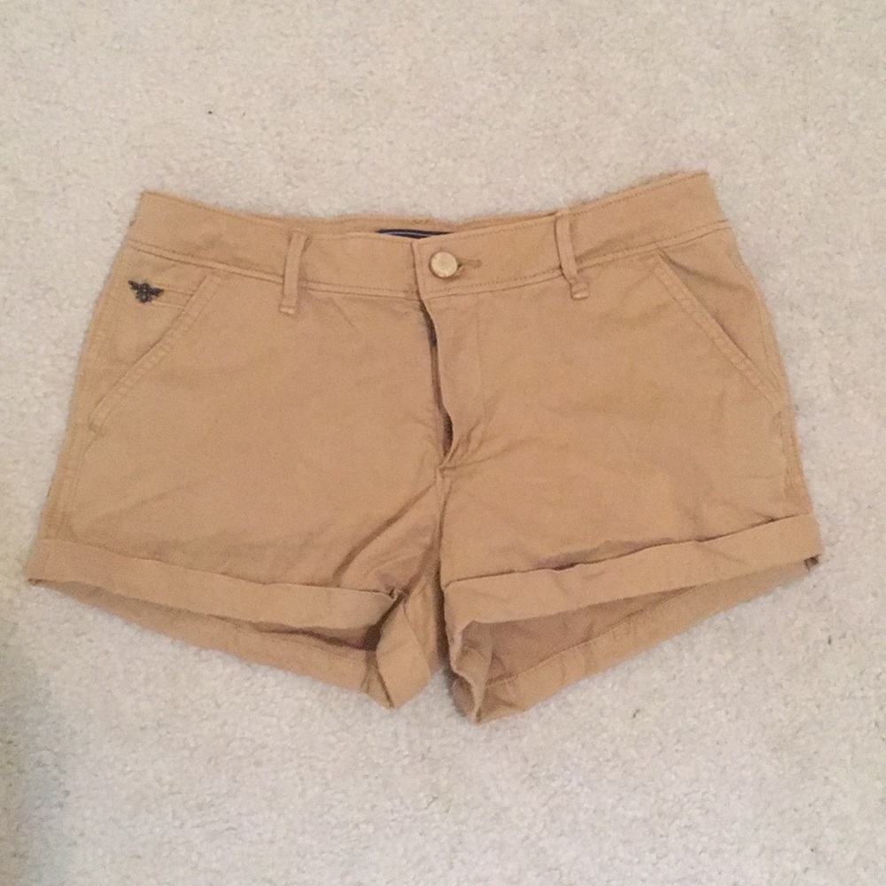 abercrombie and fitch khaki shorts